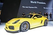 Porsche Cayman GT4 auf dem Genfer Autosalon. Foto: Zbigniew Mazar/dpp-AutoReporter